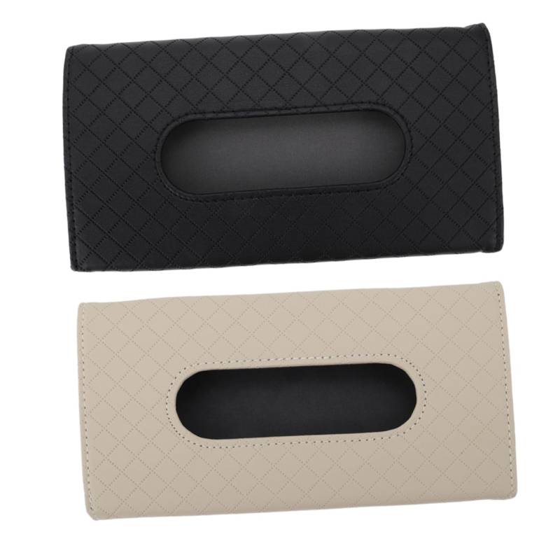 BELLIFFY 2 STK Tissue-Box Serviettenetuis Für Fahrzeuge Taschentuch Für Sonnenblende Sonnenfänger Fürs Auto Papiertuchspender Serviettenhalter Visor Serviettenspender Autovisiere Kunstleder von BELLIFFY