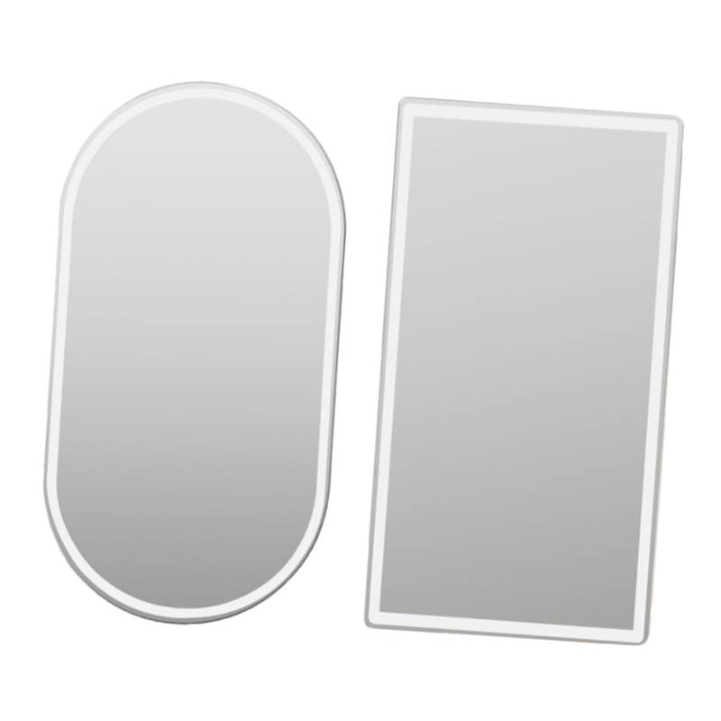 BELLIFFY 2 Stk Zubehör für Autospiegel schminkspiegel make up mirror apfelding klebstoffe visiere Transporter Kfz-Clips Fahren Spiegel der Sonnenblende Auto-Innenspiegel Rostfreier Stahl von BELLIFFY