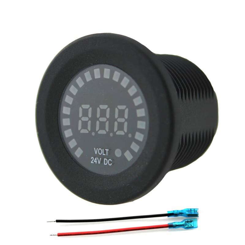 BELLIFFY 24V Mini Digitalvoltmeter Mit Anzeige Für Auto Und Spannungsmonitor Zur Überwachung Der Batterie Und Elektrischen Systeme Ideal Für Den Einsatz Fahrzeugen Und von BELLIFFY