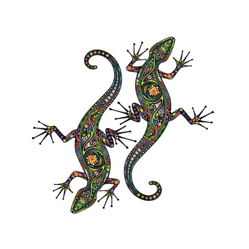 BELLIFFY 2St lustiger Geckoaufkleber Wandaufkleber für Kinder Aufkleber für Autos Auto Aufkleber Badezimmeraufkleber Sticker für Auto Aufkleber Auto Heimaufkleber Aufkleber Gecko von BELLIFFY