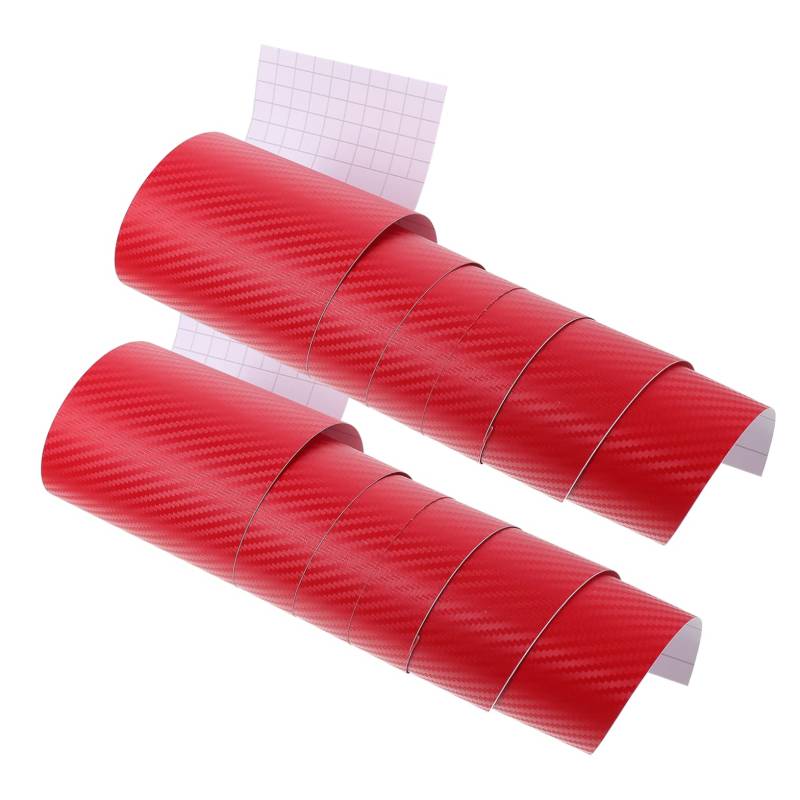 BELLIFFY 2st Aufkleber Auto Beschichtungsfolie Für Fahrzeugoberflächen Fahrzeugschutzfolie Rot Pvc von BELLIFFY