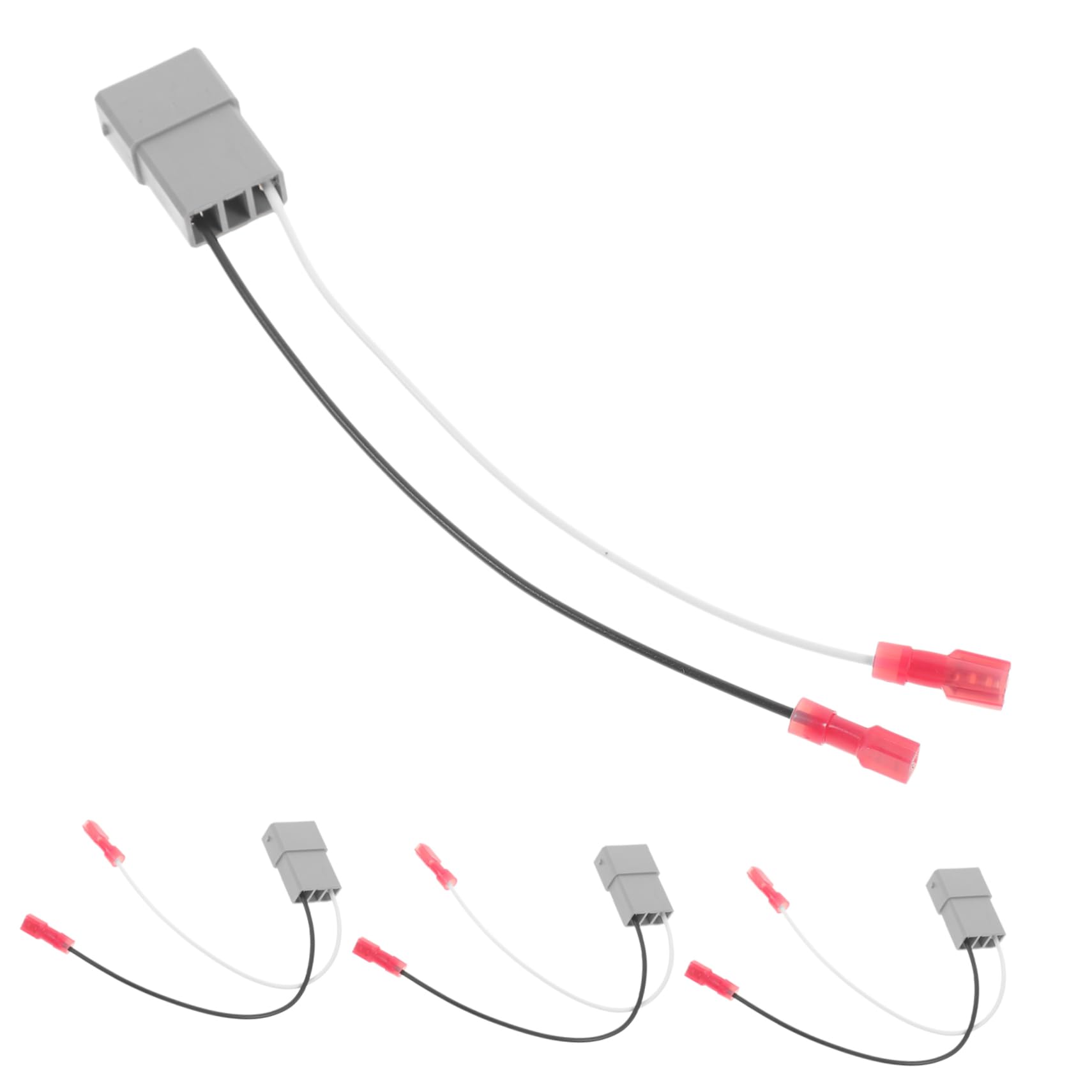 BELLIFFY 4 Stück Lautsprecher Kabelbaum Für Auto Lautsprecher Ersatzkabel Mit Adapter Kabelsatz Für Verstärker KFZ Lautsprecher Installationskabel Hochwertiges Audio Kabelset von BELLIFFY