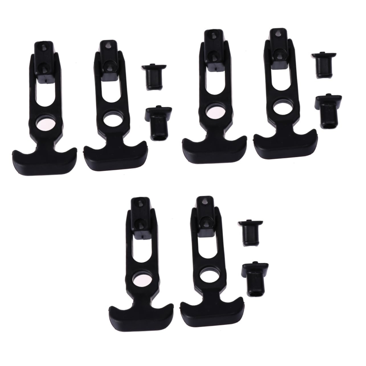 BELLIFFY 6 STK Clip Zum Umpacken Von Autos Haubenschloss Auto Stoßstangenverkleidungsschloss Auto Anschnallen Auto Schnappen Rostfrei Aufrollwagen Elastisches Auto Black von BELLIFFY