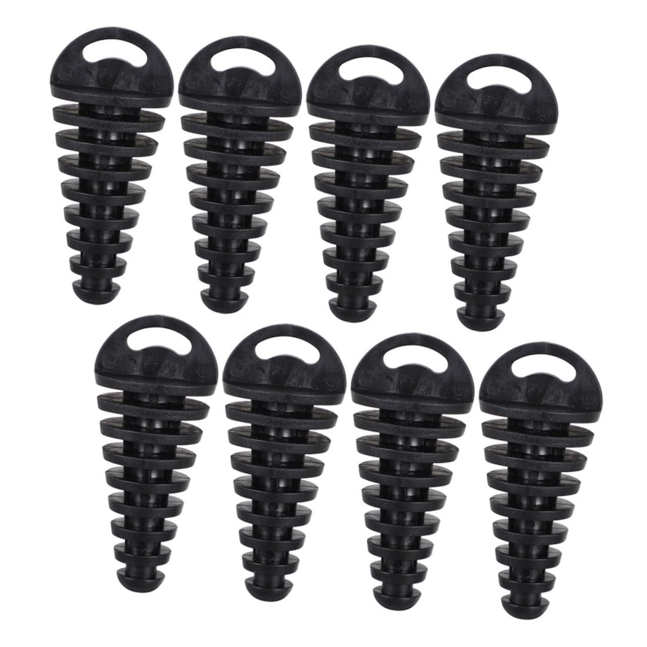 BELLIFFY 8st Motorradzubehör Abgasschlauch Motorroller Stecker Endrohr Auspuff Abluft-entlüftungsschraube -entlüftungsschraube Black Pvc von BELLIFFY