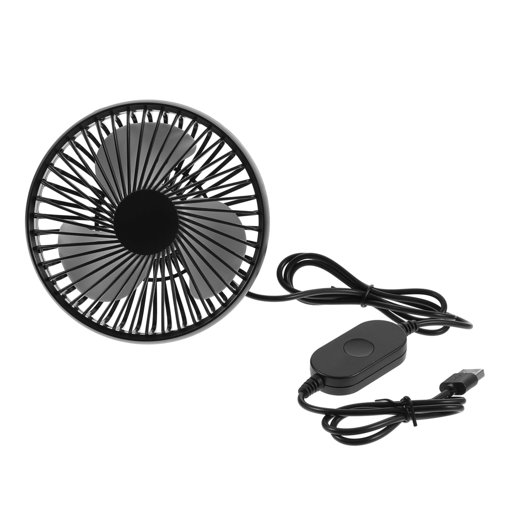 BELLIFFY Auto-Fan Elektrischer auf dem Rücksitz Interner Zirkulationsdiffusionsventilator Lüfter pkw innenraumheizung autokühlbox Autos Rücksitzventilator Fahrzeugfan Abs Black von BELLIFFY