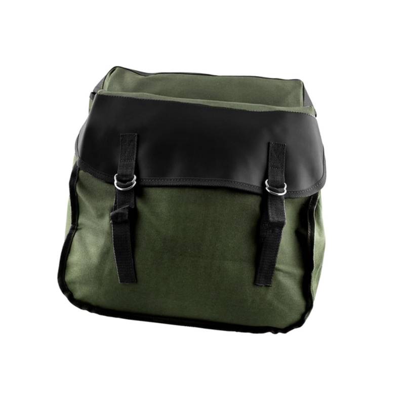 BELLIFFY Fahrrad Satteltasche Aus Strapazierfähigem Canvas Gepäckträger Tasche Für Outdoor Aktivitäten Universelle Hintere Sitztasche Dunkelgrün Ideal Für Radfahren Und Wandern von BELLIFFY