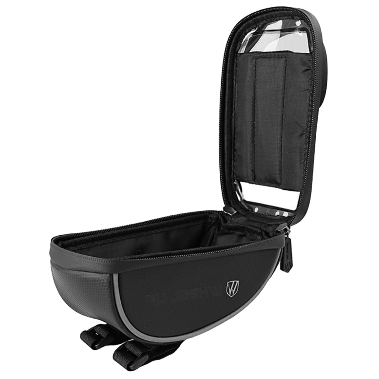 BELLIFFY Fahrradlenker Bag Touch Phone Bag Einfach Haltbar Praktisch Nützlich Wasserdicht Fahrrad Aufbewahrungstasche Für Den Außenbereich (Ball Grain 6,2 Zoll) von BELLIFFY