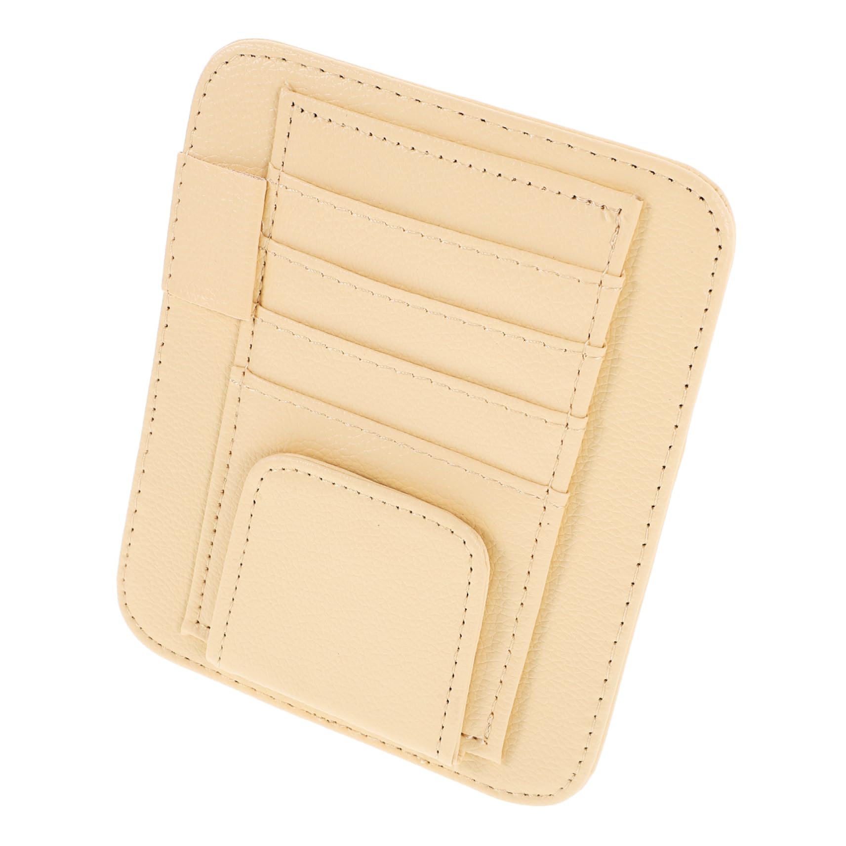 BELLIFFY Inhaber Eines Autotickets Rückenlehnen-Organizer Für Autositze Autotür-Organizer Autokonsolentasche Autositz Organizer Rücksitz Sitzorganisator Für Rücksitz Visierspeicher Pu Beige von BELLIFFY