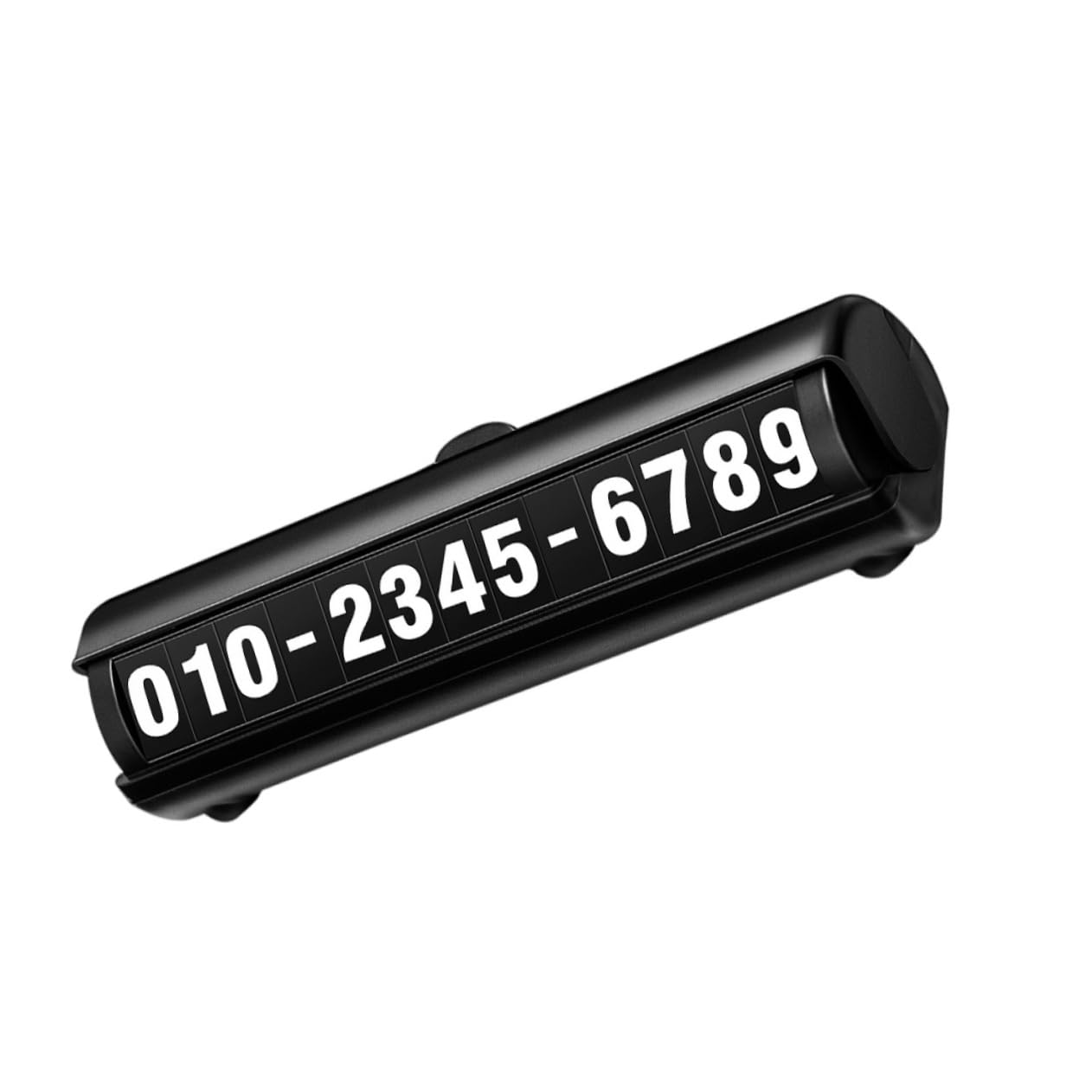 BELLIFFY Temporäres Parkschild Auto Bewegendes Zeichen Parkplatzschilder Auto-stoppschild Zahlentafel Telefonnummer Karte Autokennzeichen Autonummernschild Auto Bewegliche Platte Abs Black von BELLIFFY