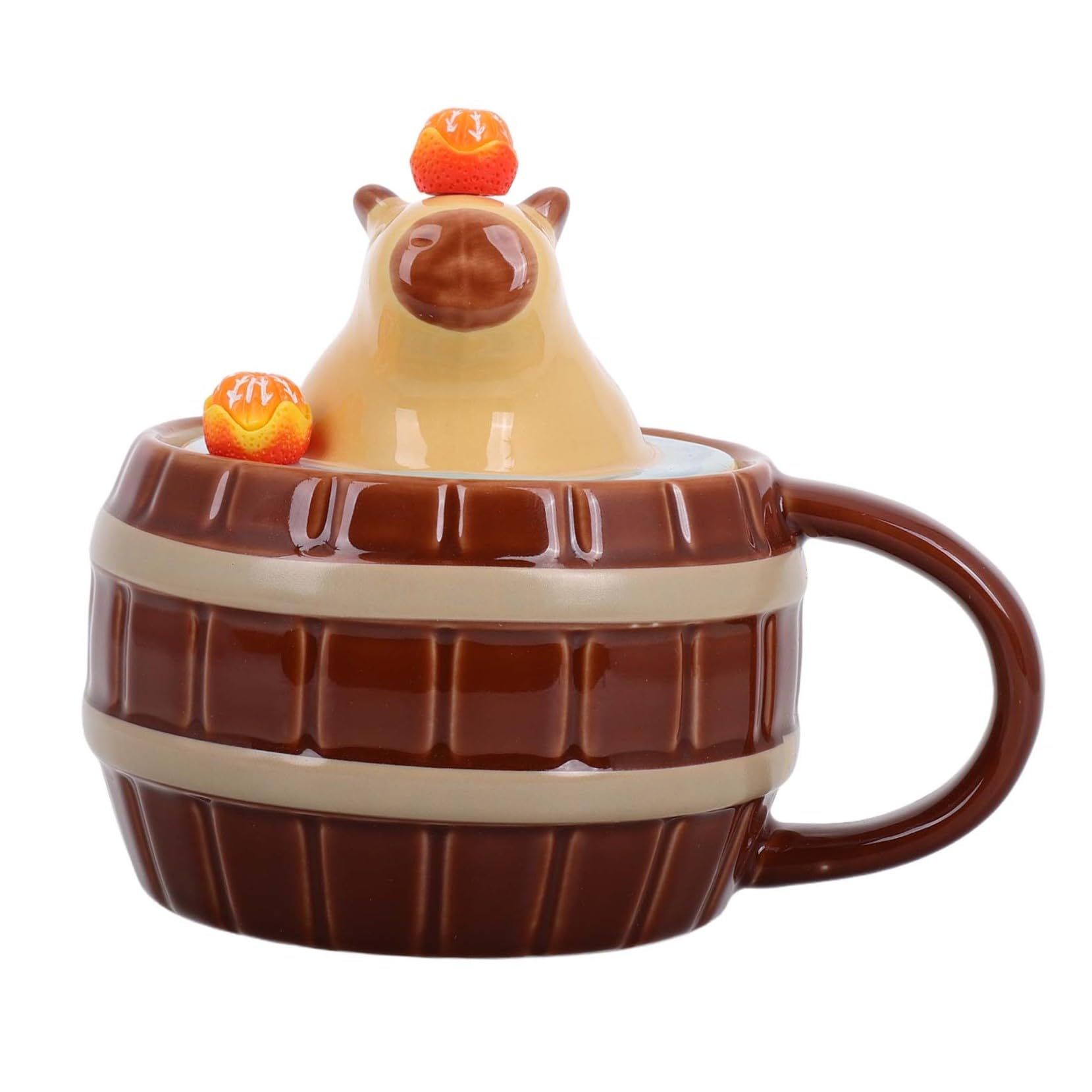 BELLIFFY Wohnmobil Wasserflasche Kaffeetassen Kaffeetassen Wasserbecher Niedliche Tassen Cappuccino Tasse Keramikbecher Neuheitsbecher Lustige Tasse Für Capybara Liebhaber von BELLIFFY