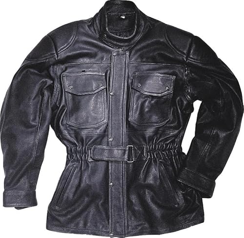 BELO COMBAT Lederjacke schwarz 48 von BELO