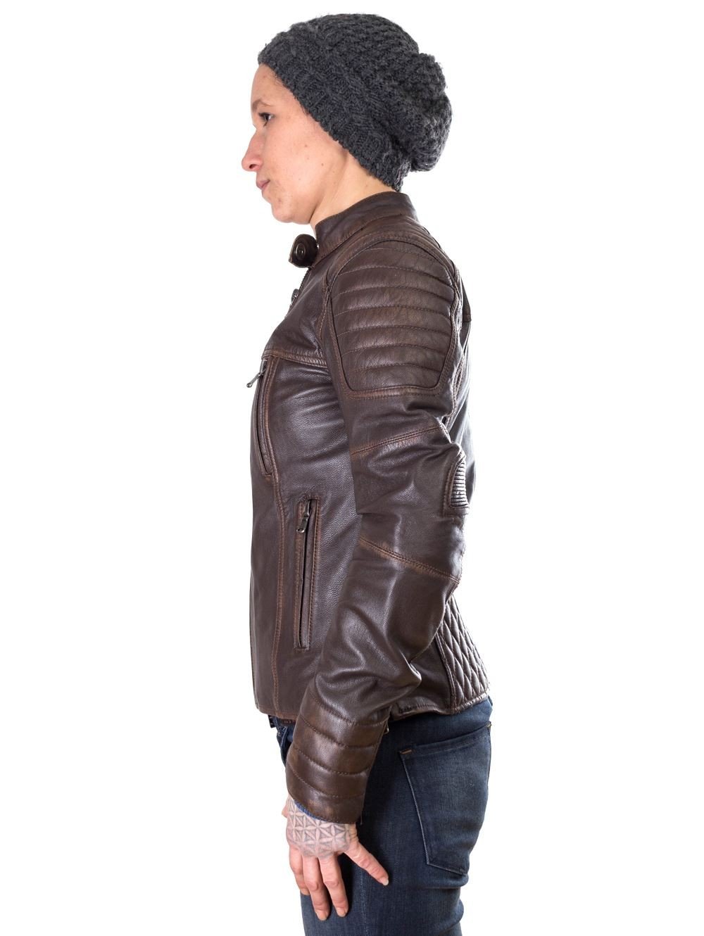 BELO HIGHFLYER Damenlederjacke vintage braun L-40 von BELO