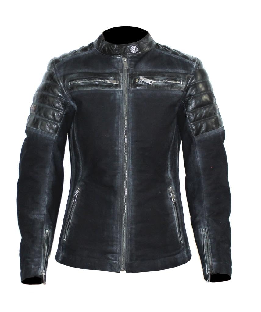 BELO MILES Tex-Leder Damenjacke schwarz S-36 von BELO