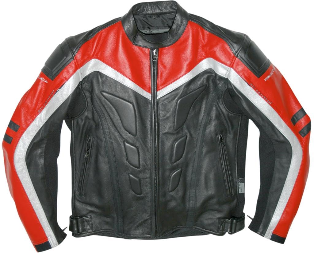 BELO SPRINTER Damenlederjacke schwarz/rot 40 von BELO