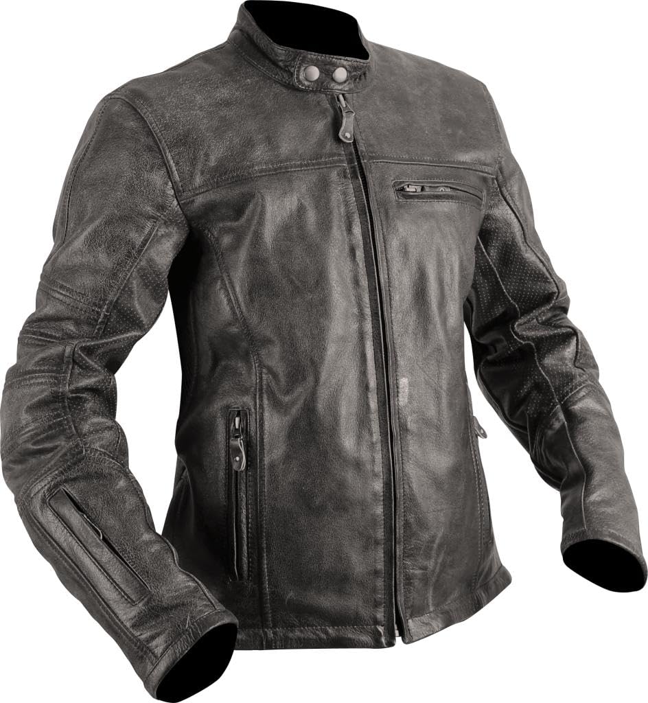 BELO STERLING Damenlederjacke grau stone 38 von BELO