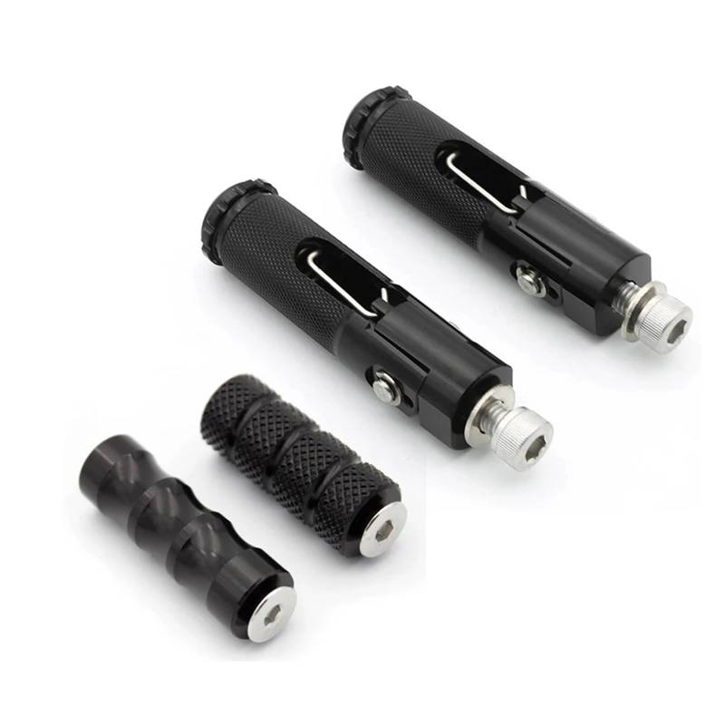 Motorrad Fußrasten Bremspedal Universal Motorrad Klapp Fußstützen Fußrasten Fußrasten Pegs Pedale Set Motorrad Für Für Ya&maha Für Ka&wasaki von BELWEIS