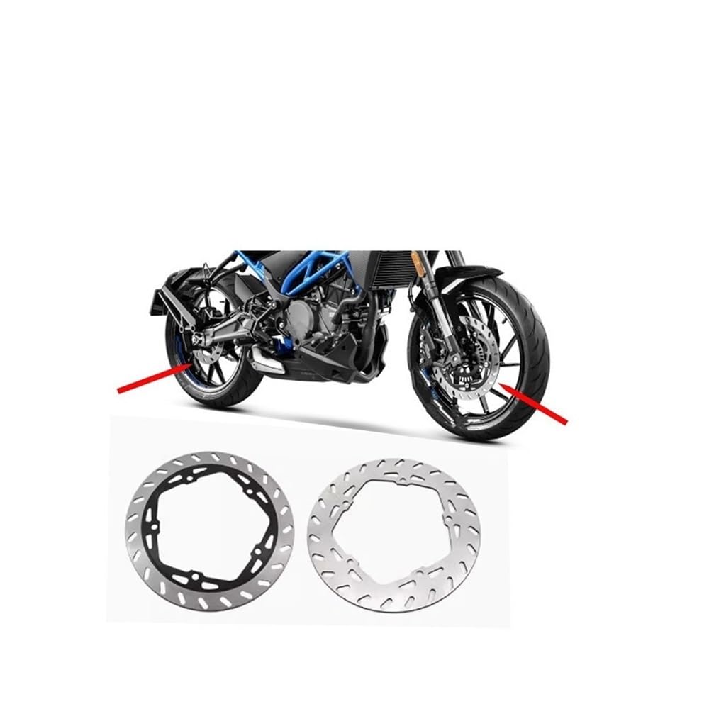 Motorrad Rotor Bremsscheibe Für C&fmoto 250NK 300NK Bremsscheibe Vorne Und Hinten Bremsscheiben Motorrad Zubehör von BELWEIS