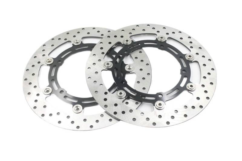 Motorrad Rotor Bremsscheibe Für FZ6 MT-03 MT-07 MT-09 YZF-R6 YZF-R7 Motorradzubehör 2 Stück Motorrad-Bremsscheiben Vorne von BELWEIS