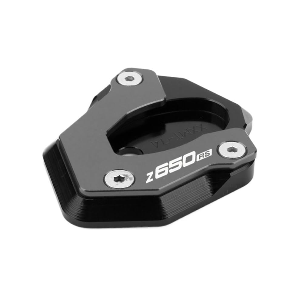 Motorrad Ständer Pad Motorrad CNC Kickstand Seitenständer Ständer Erweiterung Vergrößerer Pad Für Ka&wasaki Z650RS Z 650RS Z650 RS 2022-2023 von BELWEIS