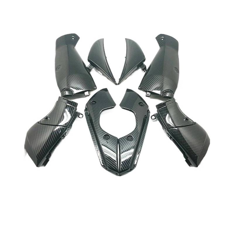 Motorrad Verkleidungs Karosserieteile Für Ya&maha YZF R1 YZFR1 2009-2014 Motorrad Vorderen Ansaugrohr Innenseite Armaturenbrett Verkleidung Abdeckungen Luftkanal ABS Carbon Fiber Gugel Kit von BELWEIS