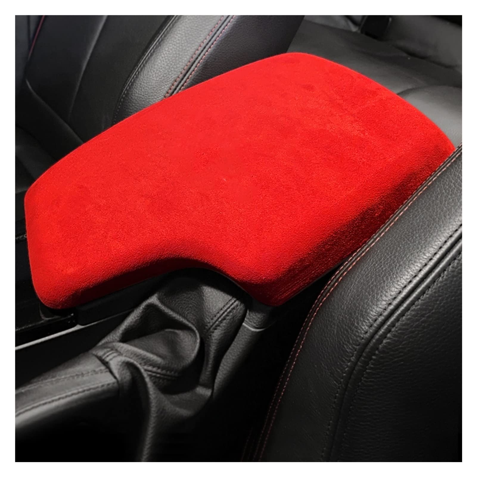 Mittelkonsolen Für Kfz Für F30 3er 2013-2019 Wildleder Wrap Car Interior Armlehne Box Panel ABS Cover Aufkleber Styling Armlehnen(3) von BENELKZAFA