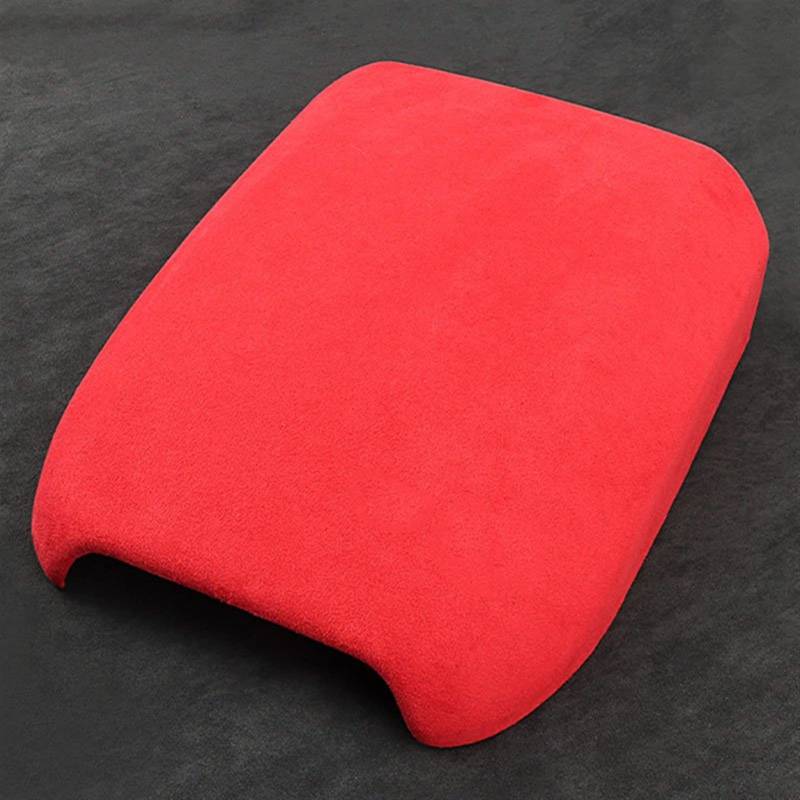 Mittelkonsolen Für Kfz Für P&orsche Cayenne 2018-2022 Top Suede Wrap Car Armrest Box Panel Trim Sticker Cover Armlehnen(2) von BENELKZAFA