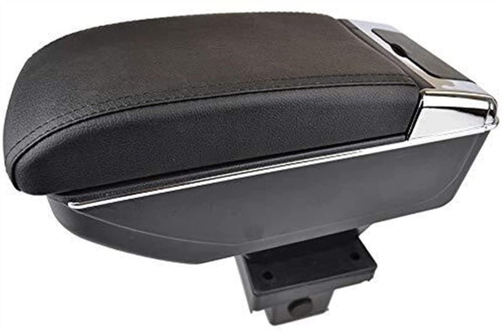 Mittelkonsolen Für Kfz Für Yeti 2009-2016 Octavia Mk2/A5/Laura 2005-2012 Auto Armlehnenbox Dual Layer Armlehne Pu. Leather Center Console Aufbewahrungsbox Armlehnen(Black Tread) von BENELKZAFA