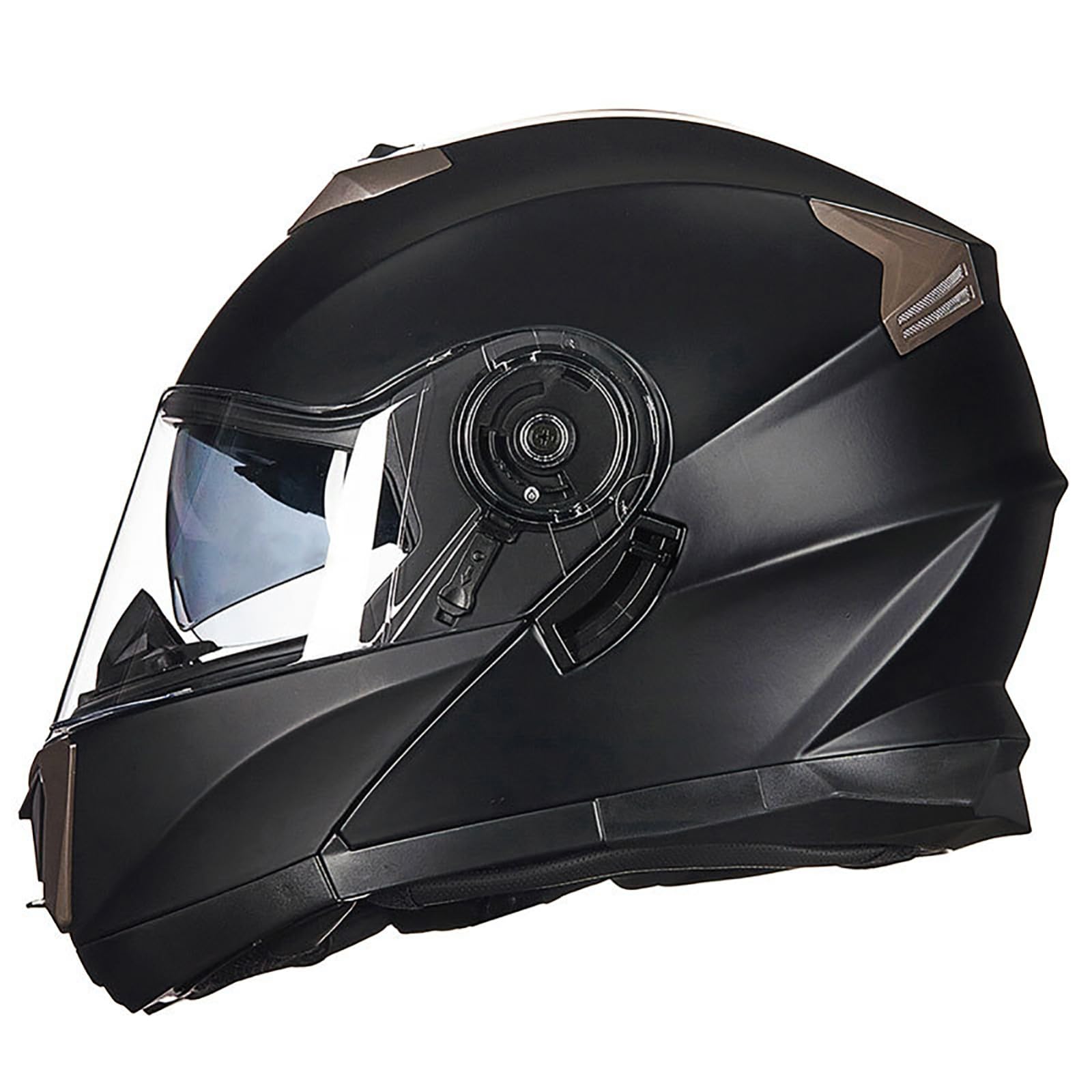 Integralhelm mit Klappmechanismus, modularer Motorradhelm, DOT/ECE-geprüft, Doppelvisier, Straßenfahrradhelm, Crash-Scooter-Helme für Erwachsene, Männer und Frauen H,L=60-62CM von BENSIMPB