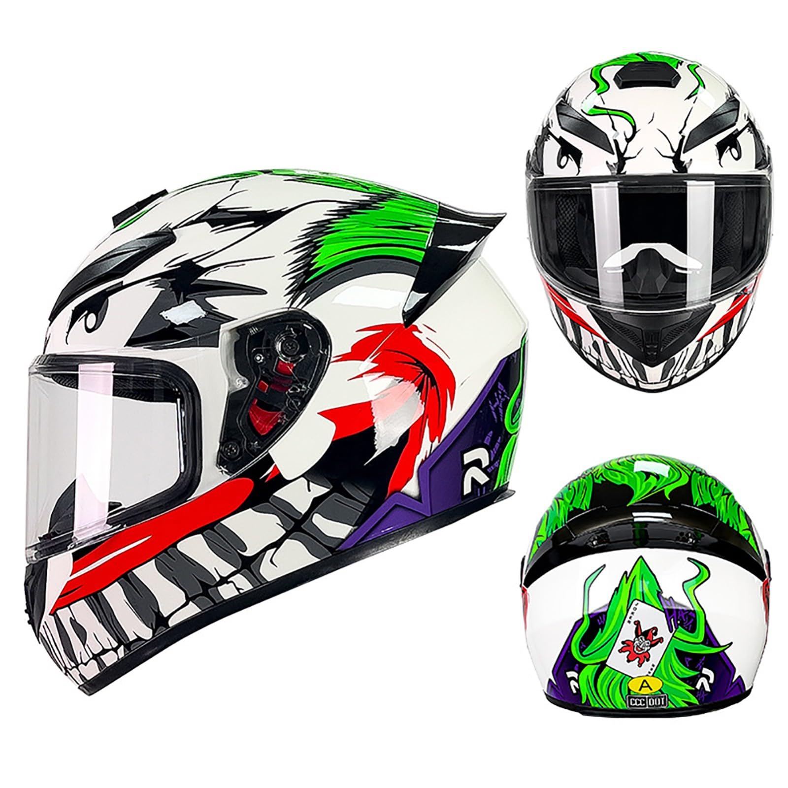 Motorrad Modularer Helm Roller Integralhelm Mit Sonnenblende ECE Motorradhelme Moped Pendlerhelm Klapphelm Für Männer Frauen D,M=57-58CM von BENSIMPB