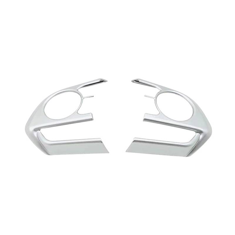 BENSOI Kompatibel mit Toyota RAV4 XA50 Corolla E210 Camry XV70 Corolla Cross 2019 2020 2021 2022 2023 Auto Lenkradtastenabdeckung Zubehör (Color : A Style Silver) von BENSOI