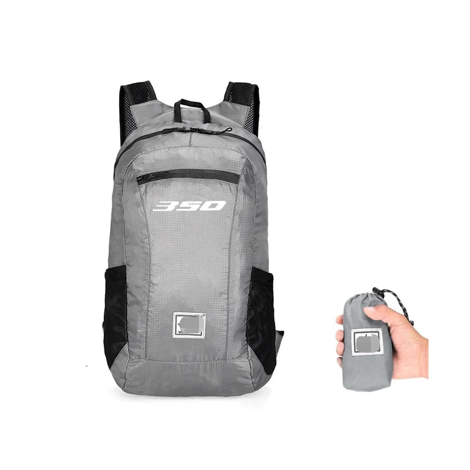 BENing Night Reiserucksäcke Motorradrucksäcke Für hon&da Forza350 Nss350 Motorrad Faltbarer Wasserdichter Rucksack(Gray) von BENing Night