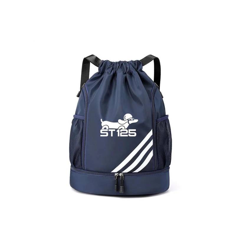 BENing Night Reiserucksäcke Motorradrucksäcke Für hon&da ST125 ST 125 Motorrad Rucksack wasserdichte Reisetasche(Navy Blue) von BENing Night