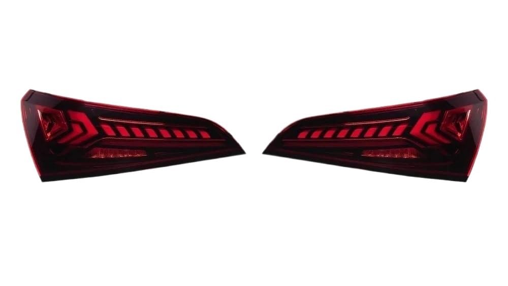 BEPHON Auto Schwanz Bremslichter Für Au&di Q5 Q5L LED-Rücklicht 2008-2018 Q5 Q5L Nebelscheinwerfer Bremse Blinker Autozubehör Lichter (Color : Red) von BEPHON