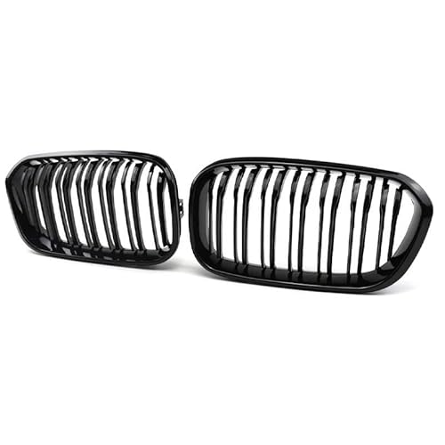 BEPHON Kohlefaser-Auto-Frontgrill Für 1er F20 F21 118i 120i 125i 116i 2015-2017 Doppellamellen-Ersatzgrill Auto-Frontstoßstangengitter Nieren-Renngrill von BEPHON