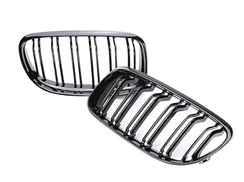 BEPHON Kohlefaser-Auto-Frontgrill Für 3er E90 E91 2009-2012 LCI 328i Teile Frontstoßstange Nierengrill aus Kohlefaser im Chromgrill(Gloss Black 09-12) von BEPHON