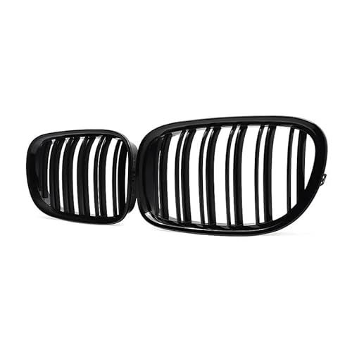 BEPHON Kohlefaser-Auto-Frontgrill Für F01 F02 F03 F04 740i 750i 7er-Serie 2009–2015 Autozubehör, EIN Paar Nierengrills für die Autofront, glänzend schwarz von BEPHON