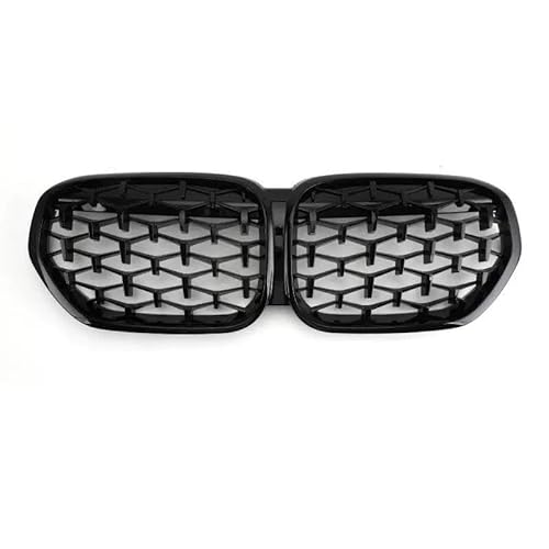 BEPHON Kohlefaser-Auto-Frontgrill Für X1 F48 2020 2021 2022 SUV sDrive18i sDrive20i xDrive20i Auto-Tuning Fr&on&t Gloss Black Nierengrill(Black) von BEPHON