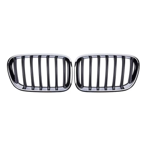 BEPHON Kohlefaser-Auto-Frontgrill Für X3 F25 2011-2013 ABS Chrom Racing Grills Zubehör Auto Vorderen Stoßfänger Haube Nieren Kühlergrill von BEPHON