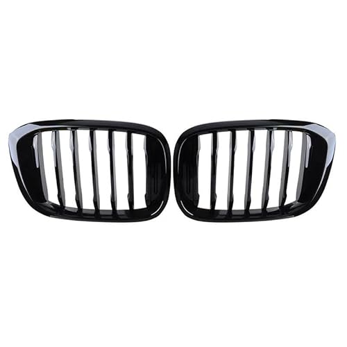 BEPHON Kohlefaser-Auto-Frontgrill Für X3 G01 X4 G02 2018 2019 2020 2021 Auto Fr&on&t Stoßstange Kühlergrill Kühlergrill Schwarz Tuning(Single Slat) von BEPHON