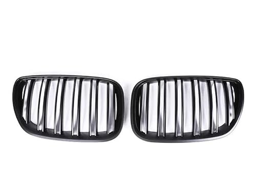 BEPHON Kohlefaser-Auto-Frontgrill Für X5 E53 2003-2006 Autozubehör Obere Frontstoßstange Kindey Facelift Grille Interrior Grills Abdeckung(Matte Black) von BEPHON