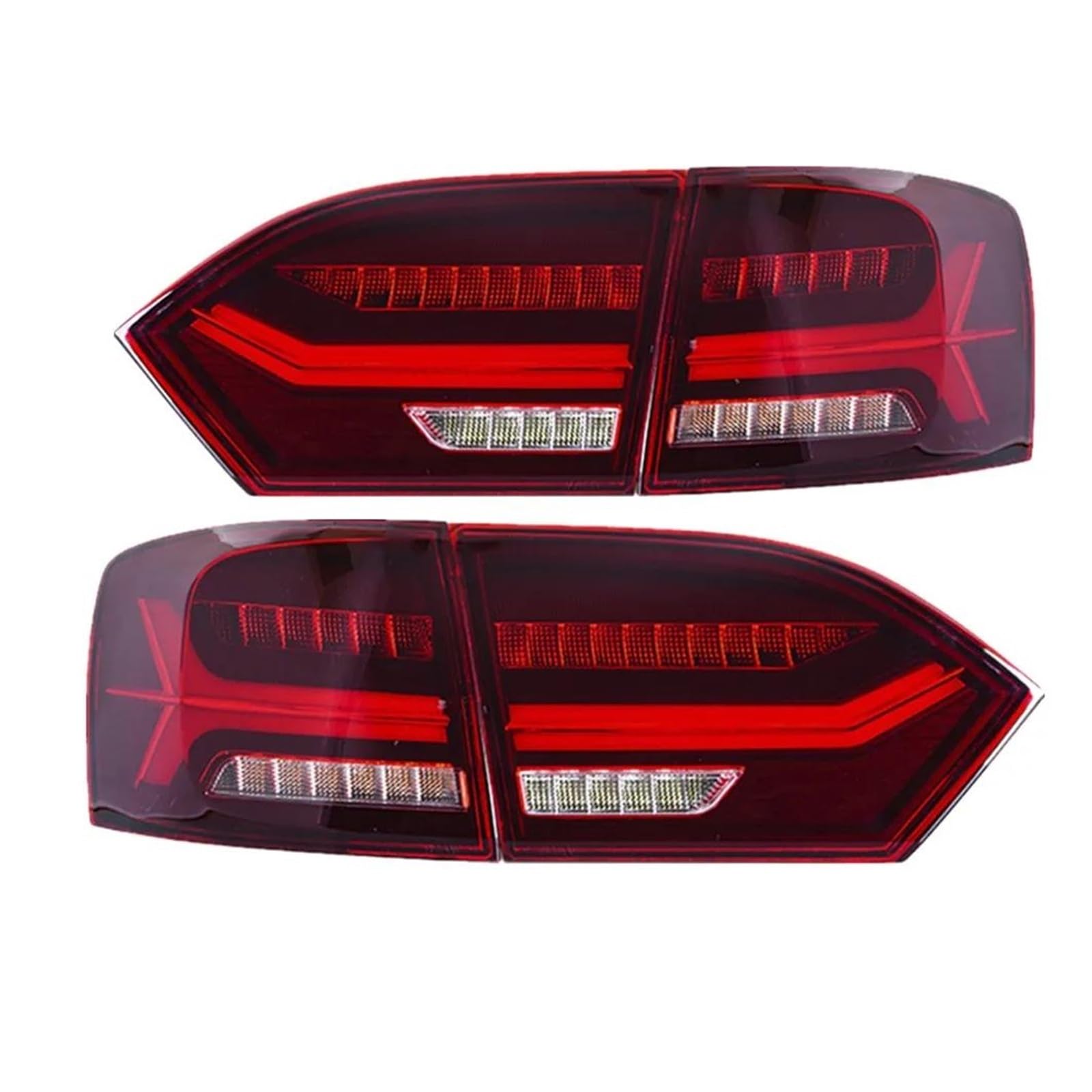 BEPHON Rückleuchten Set für Anhänger Jet&ta, Sagitar, 2012, 2013, 2014, MK6, LED-Rücklicht, Nebelscheinwerfer, Autozubehör, Auto-Rückleuchten (Farbe: Rot) von BEPHON