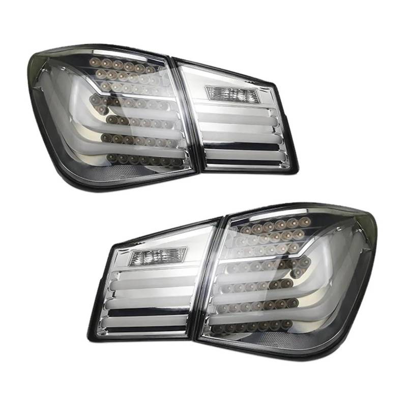 BEPHON Rückleuchten Set für Anhänger für Cruze 2009 – 2014, modifiziertes Bremslicht-Zubehör, LED-Rückleuchten für Auto, Rückleuchten-Set (Farbe: Klares Vollset) von BEPHON