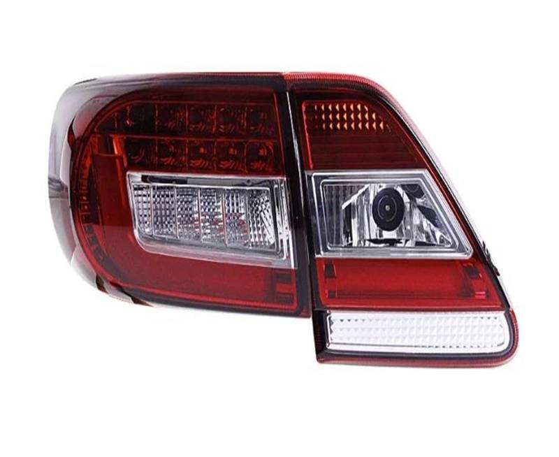 BEPHON Rückleuchten für Anhänger To&yo&ta für Corolla 2011-2013 Rücklicht Upgrade DRL Rücklicht LED-Bremse Rücklicht Blinker Auto Zubehör (Farbe: Rot) von BEPHON