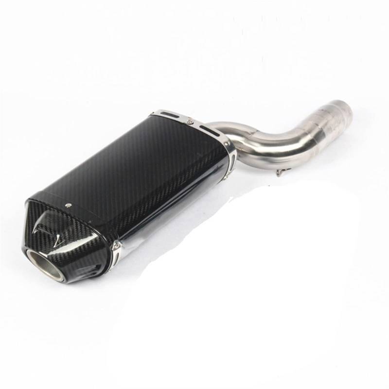 BEPHON Universal Short Pattern Slip-on Tube Link für KA&WA&SA&KI für NI&NJ&A ZX6R ZX636 2004-2008 Motorrad Auspuffanlage Mittelrohr Schalldämpfer 51mm Länge 310mm Auspuff von BEPHON