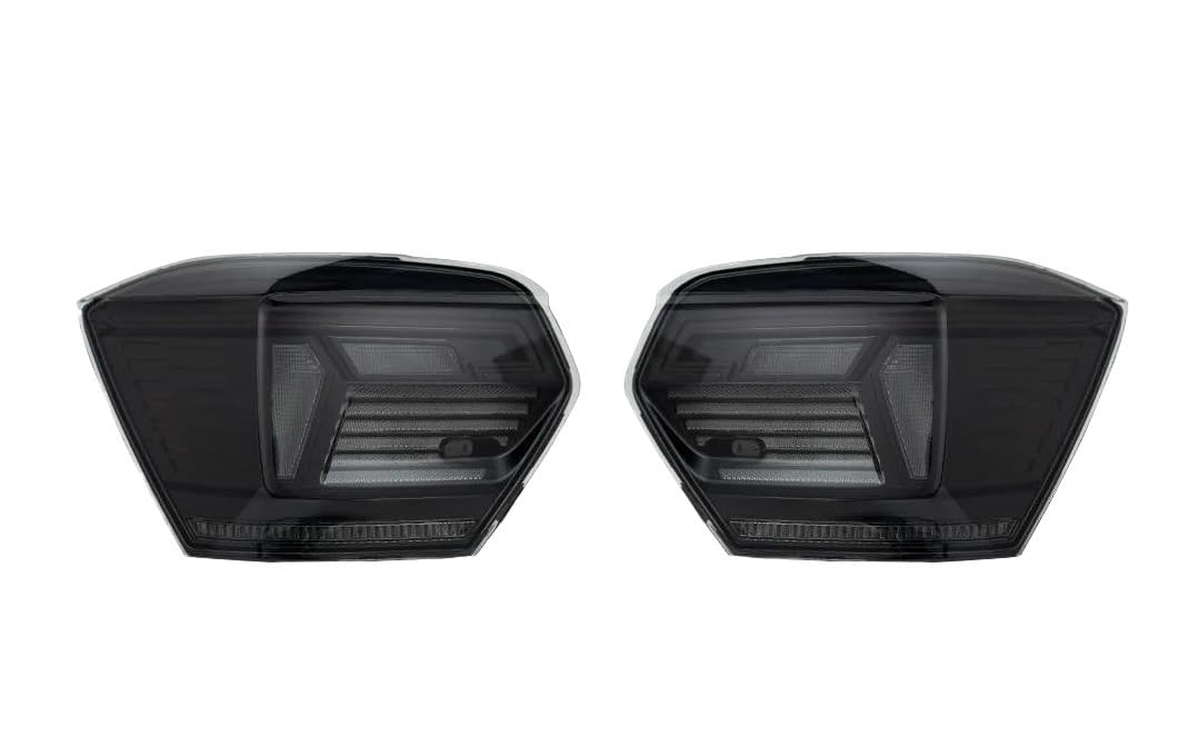 Bremslichter Stopp Auto Schwanz Für Polo 2019-2022 LED Auto Rücklicht Montage Upgrade Hoch Dynamische Heckkonfiguration Hervorheben Facelift Zubehör Auto Lichter (Color : Black O von BEPHON