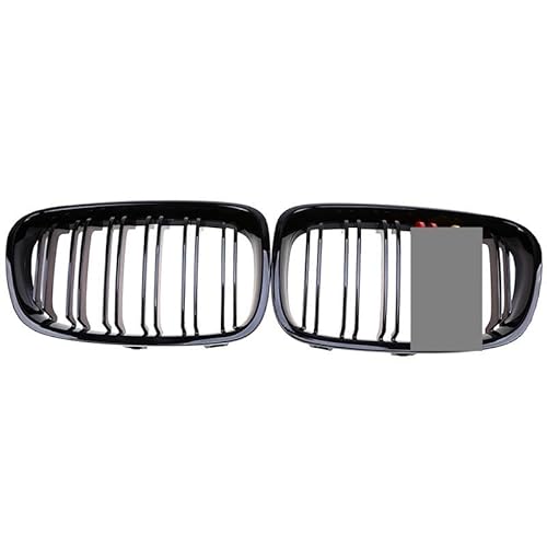 Chrome Black Grill Cover Facelift für F20 F21 1 Serie 2011 2012 2013 2014 Nierengitter vorne Renngitter im Auto Styling Auto Styling Zubehör ein Paar (Germany Style) von BEPHON