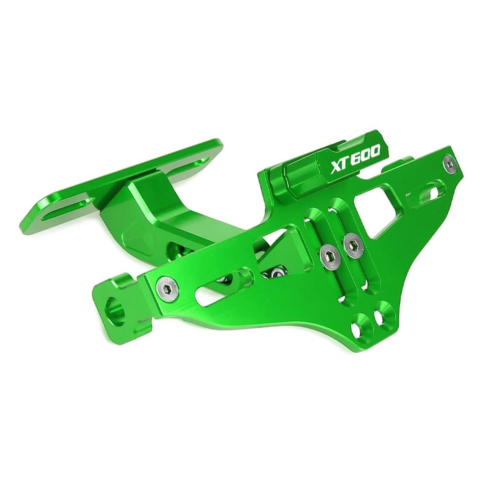 Einstellbare Motor Nummernschild Halter FÜR XT600 XT 600 1984 1985 1986 motorrad Hinten Kennzeichenhalter Lizenz Halterung mit Licht Tail Tidy Fender Eliminator (Color : Green) von BEPHON