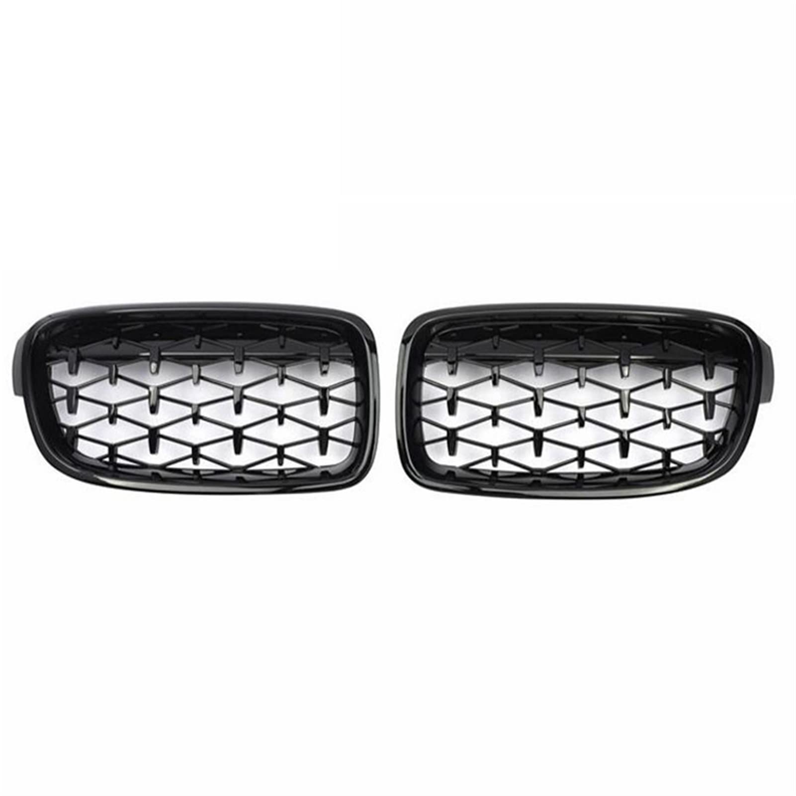 Front-Nieren-Kühlergrill, ein Paar, für B-MW F30 F35 F10 F11 F18 E70 E71 E72 F15 F16 3 5 Serie X5 X6 Car Styling (E70 glänzend schwarz) von BEPHON