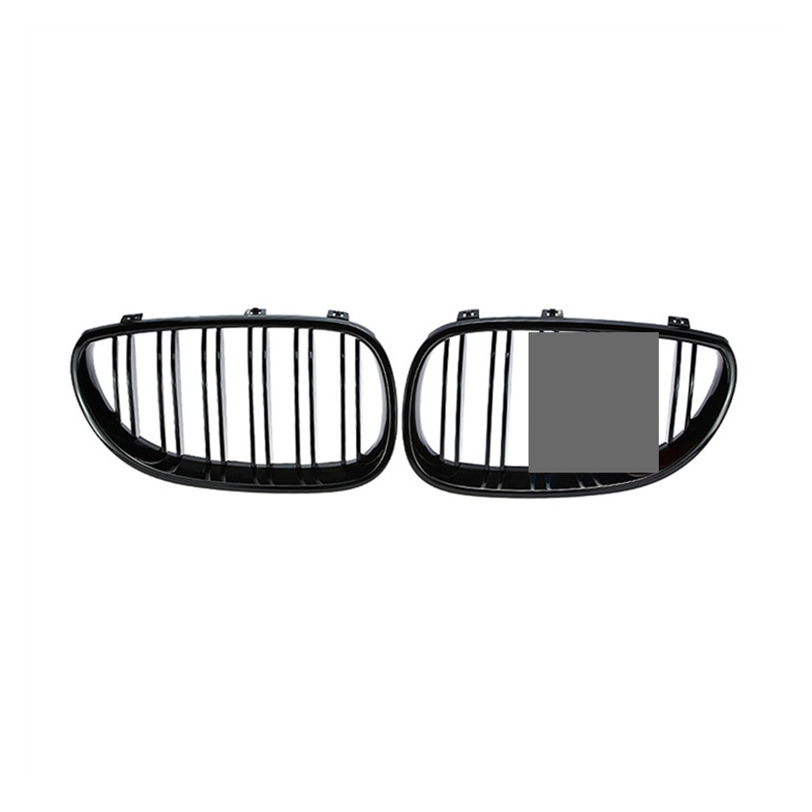 Front-Nierengitter, ein Paar, Auto-Nierengrill, Renn-Doppel-Linien-Kühlergrill für 5er-Serie E60 E61 2003–2009, Auto-Tuning-Frontgrill-Zubehör (Farbe: M) von BEPHON