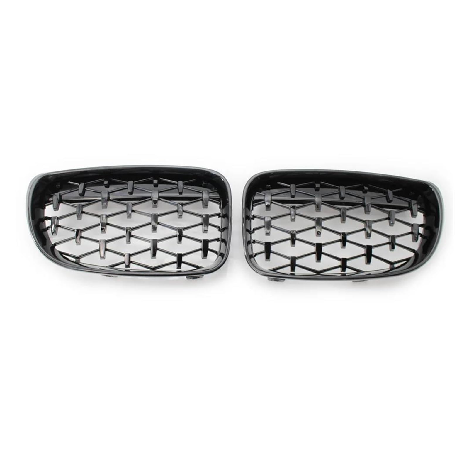 BEPHON Kohlefaser-Auto-Frontgrill Für 1er E81 E82 E87 E88 2007–2013 Racing-Grills, glänzende Schwarze vordere Niere, Sternenhimmel, Meteor-Grill(Black-2007-2013) von BEPHON